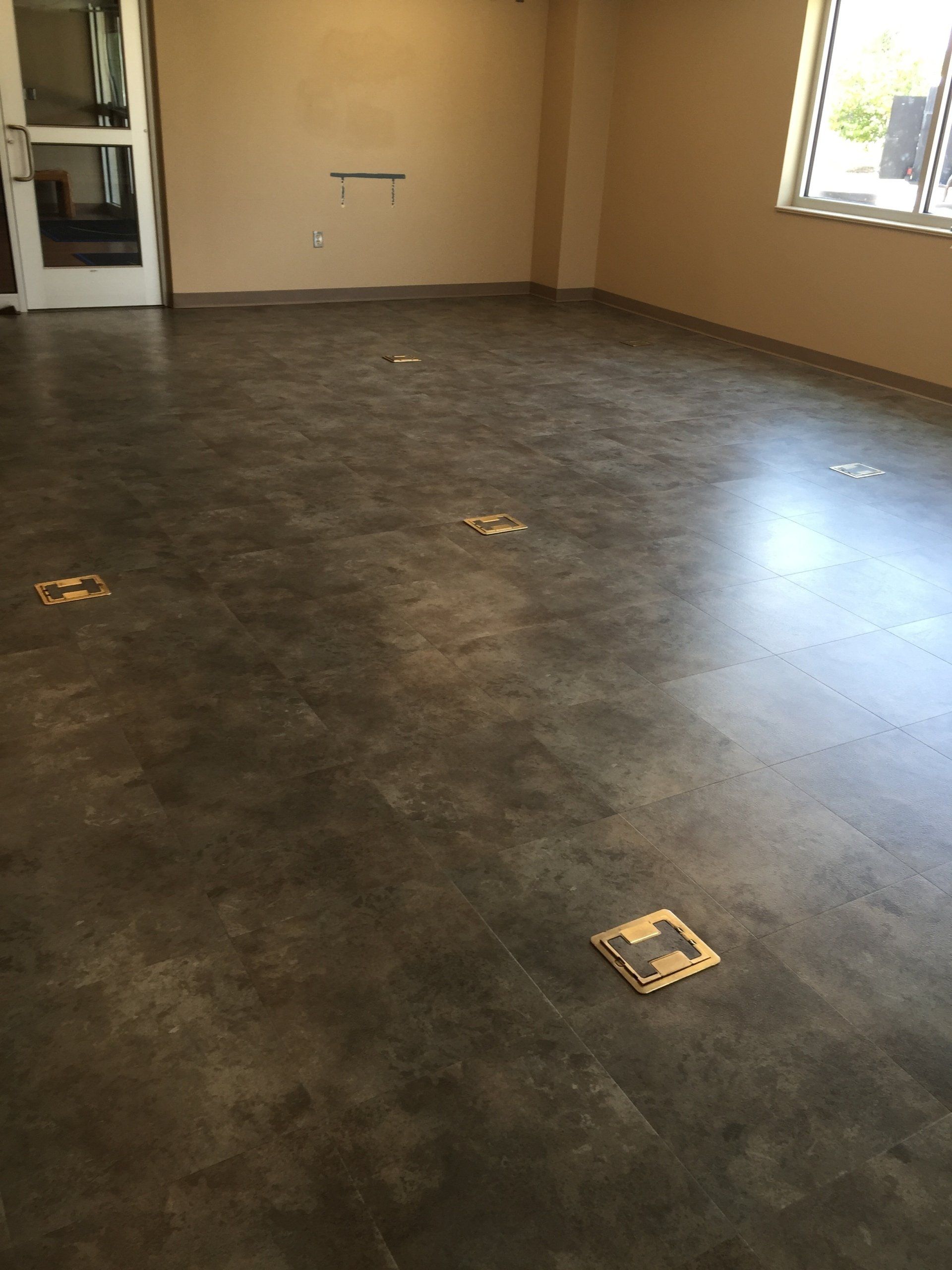 Commercial Luxury Vinyl Tile Job