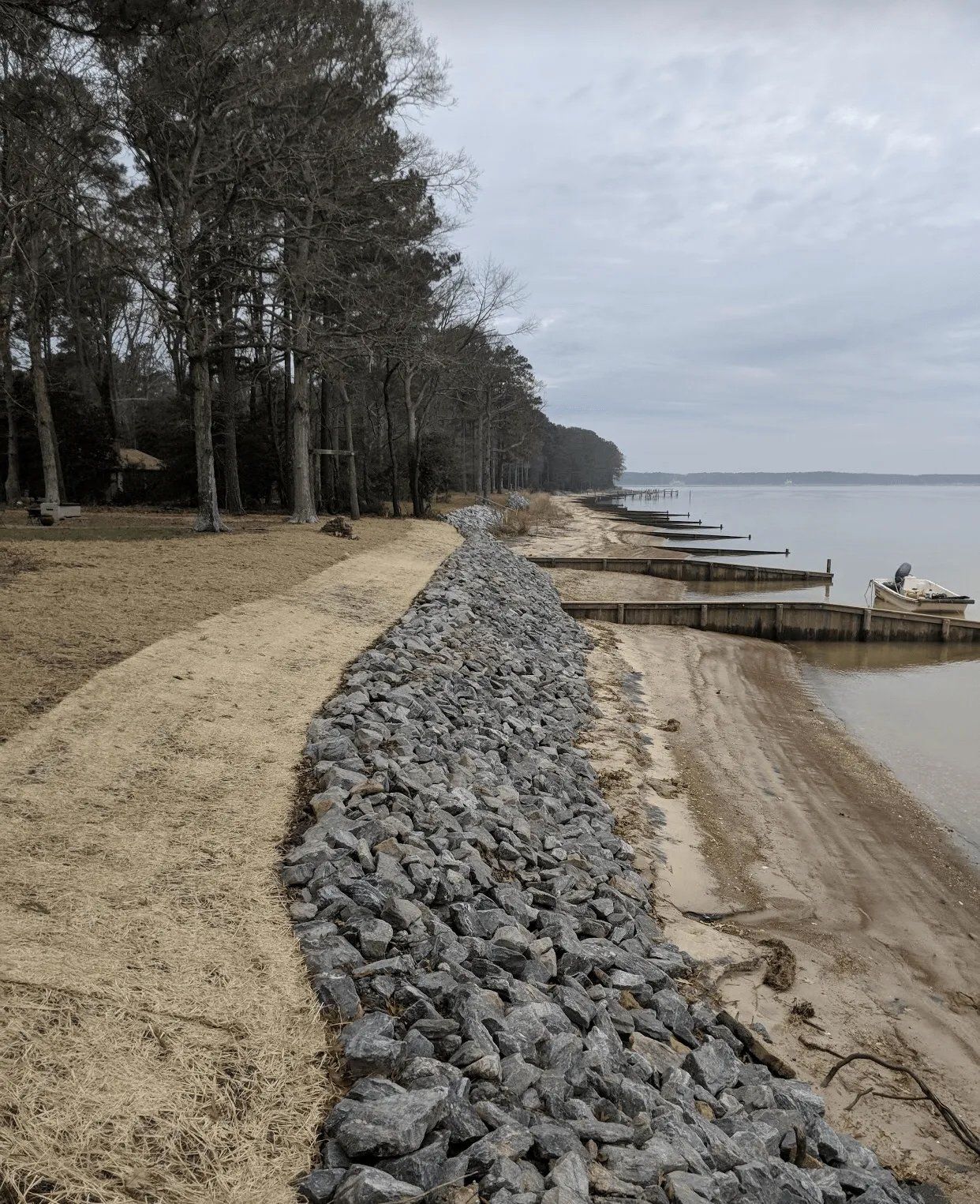 Riprap revetment