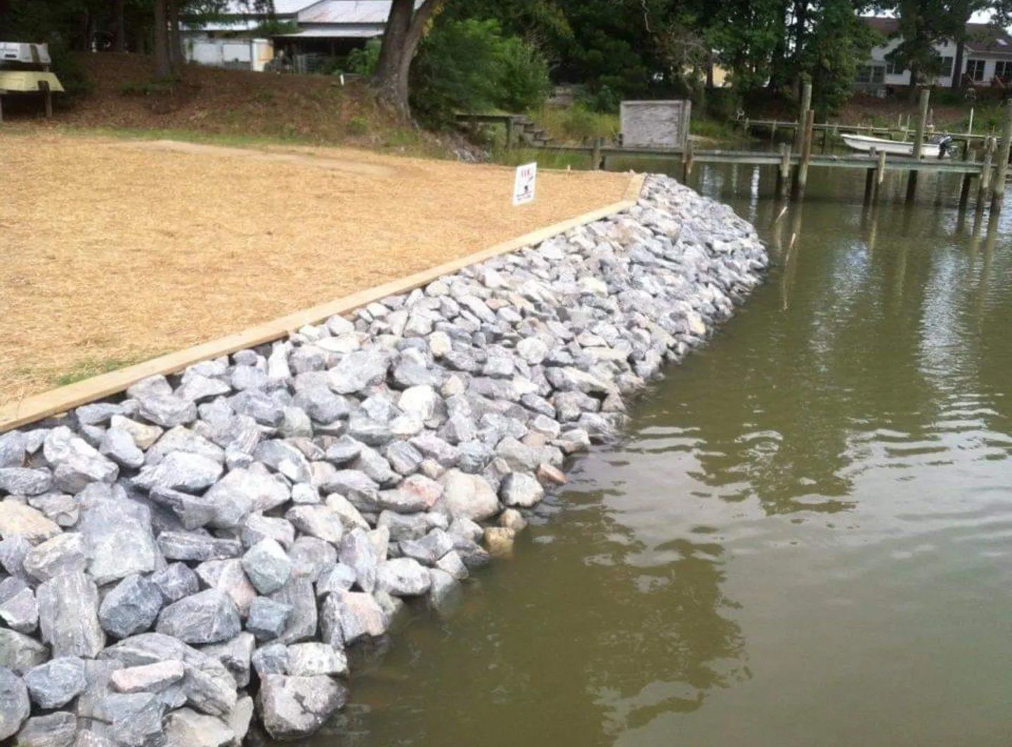 Riprap revetment