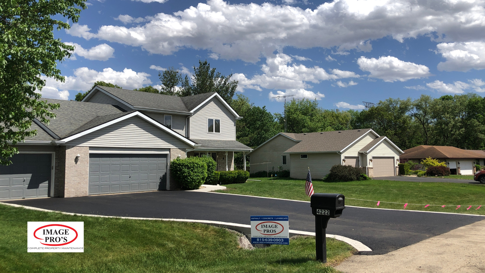 Asphalt Paving with Concrete Border by Image Pro's