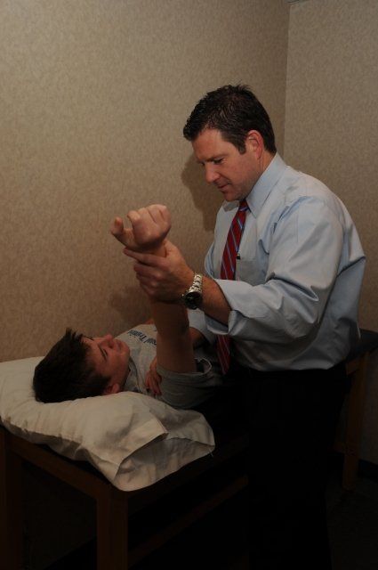 Therapist arm exercises