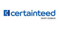 The CertainTeed logo in blue, featuring a stylized icon and the Saint-Gobain brand name below.