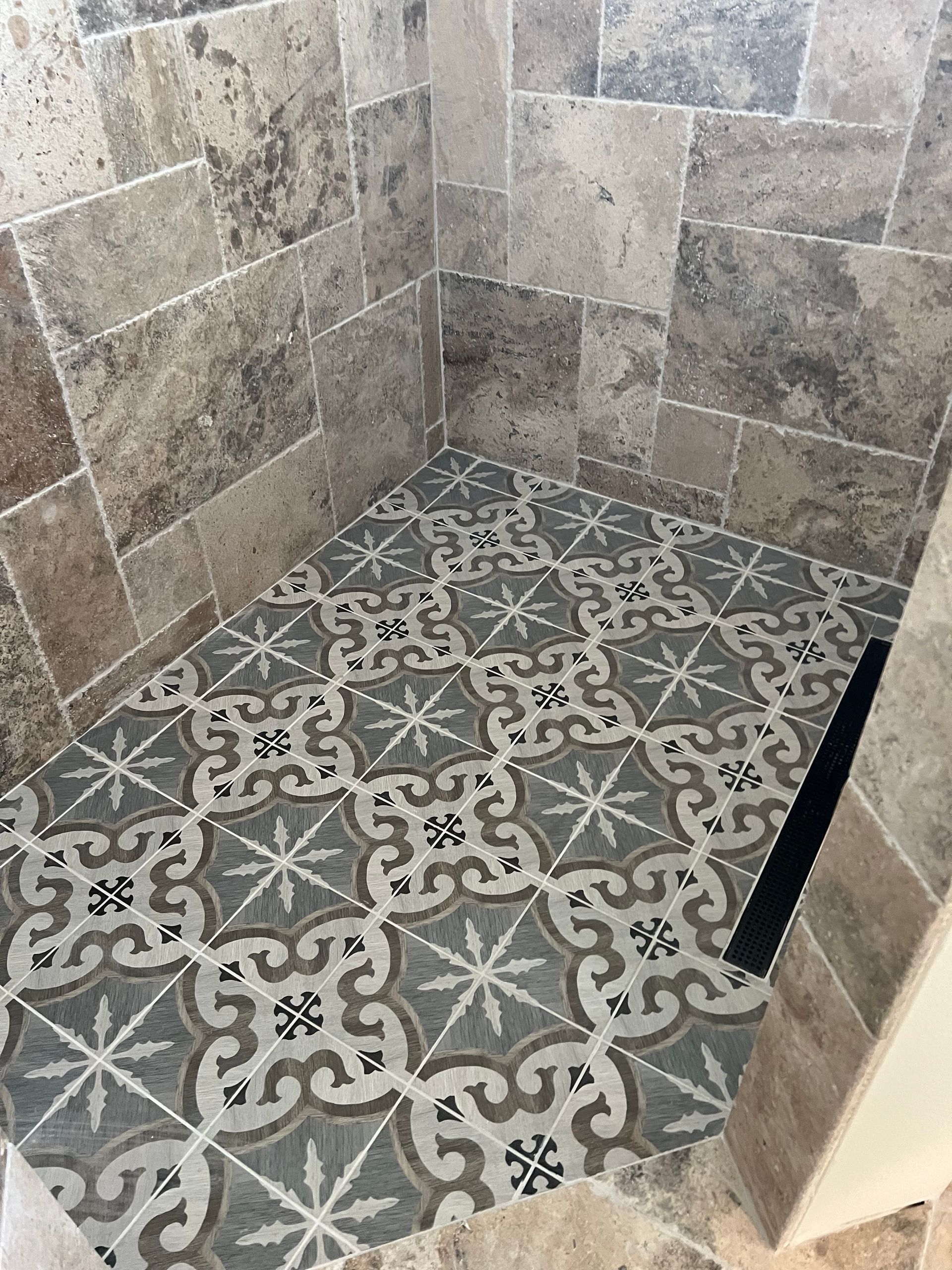 Mexican shower floor tile