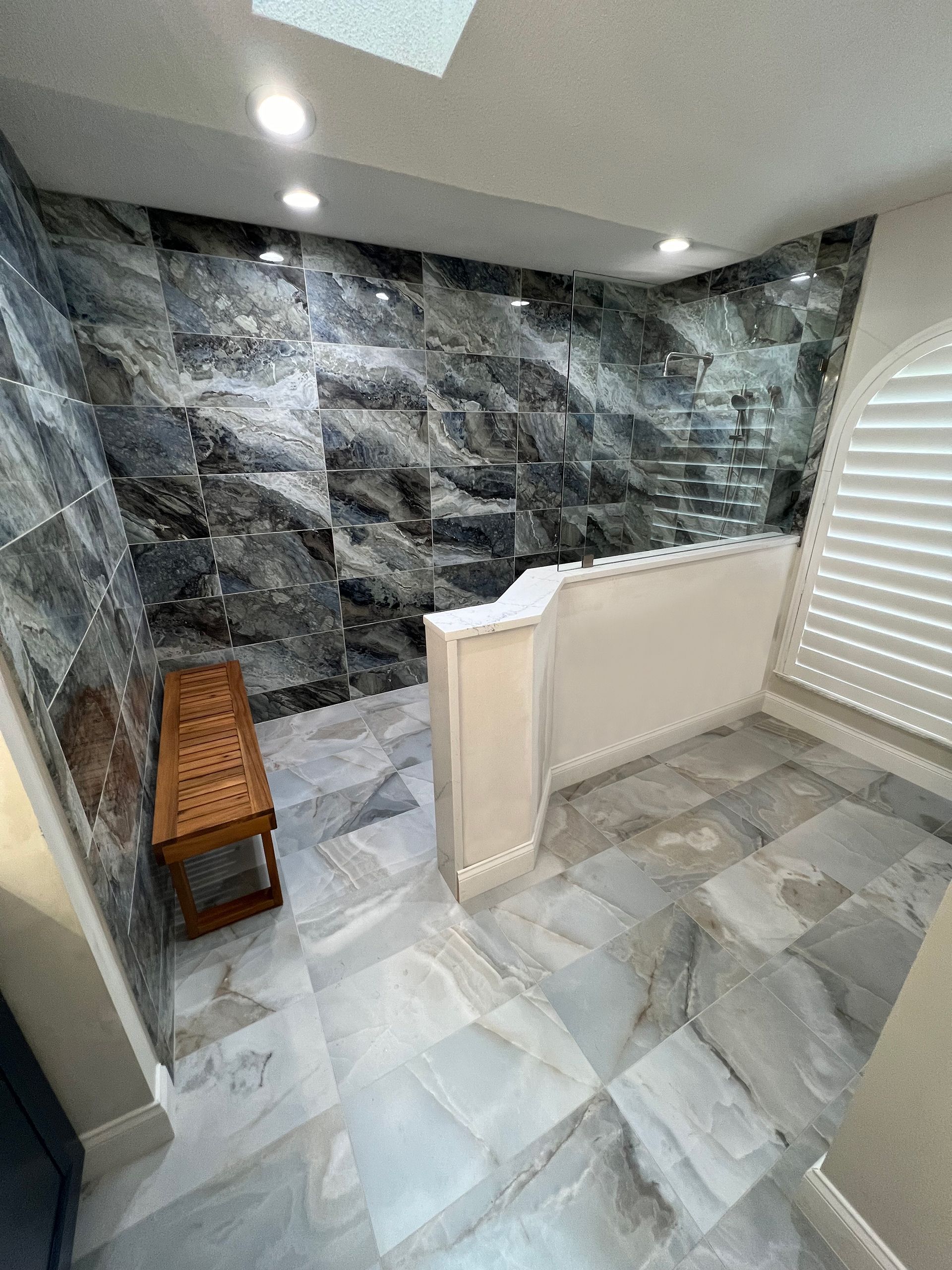 Beautiful shower area