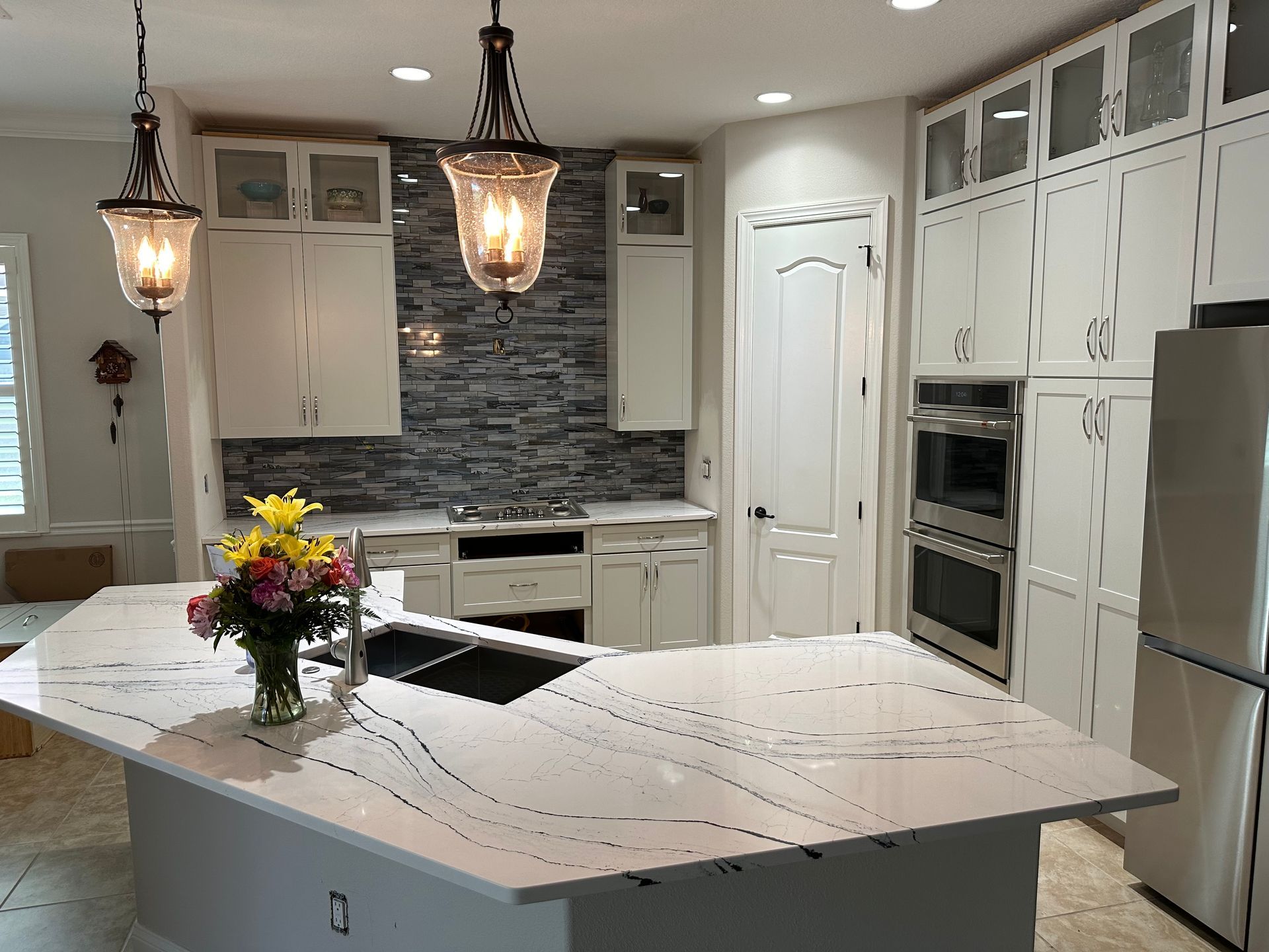 Contemporary Transitional Kitchen Remodel by Plantation Floor And Bath project photo