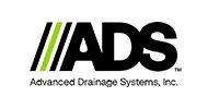ADS logo with green and black stripes and the text “Advanced Drainage Systems, Inc.”