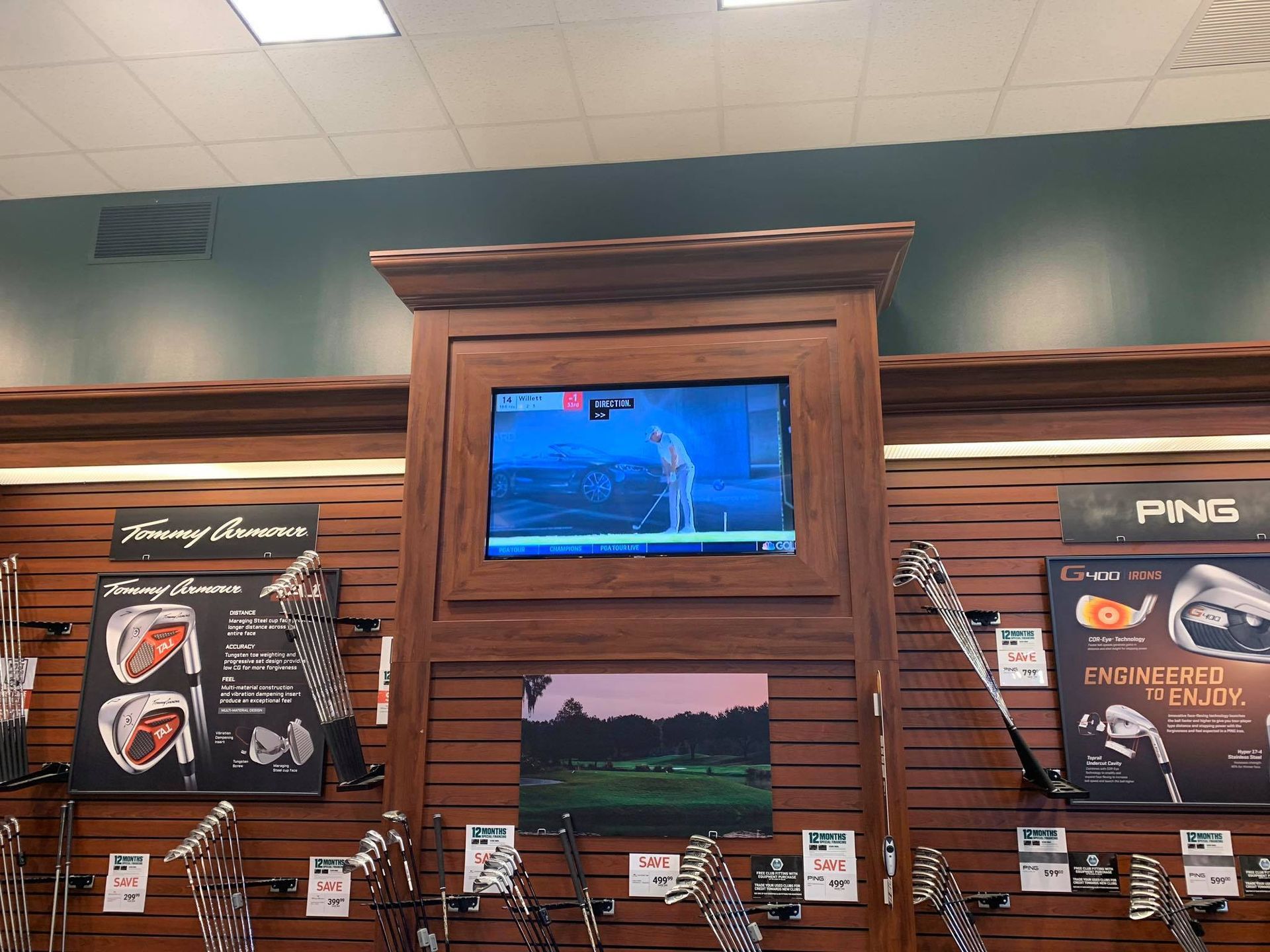 Commercial TV installation