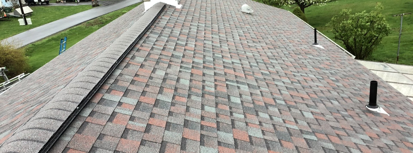 A roof with a lot of shingles on it.
