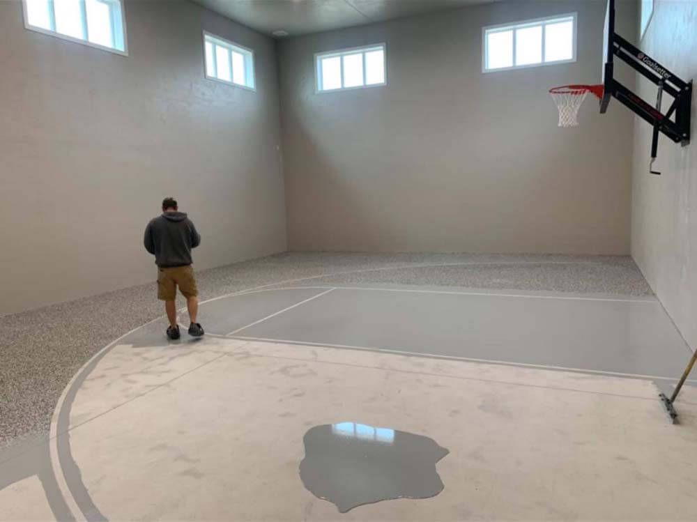 Concrete flooring service