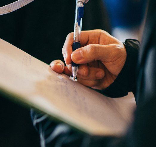 Writing in a clipboard