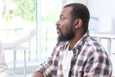 Person in a counseling