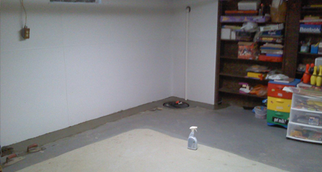 Basement waterproofing