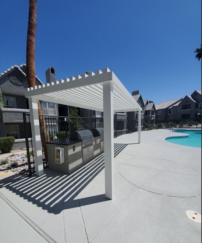 4K aluminum patio cover for the grill