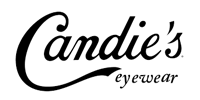 The Candie's Eyewear logo, featuring the brand name in elegant black script with the word 