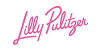Lilly Pulitzer logo in pink cursive script on a white background.