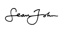The Sean John brand logo written in a black, cursive, handwritten-style font on a white background.