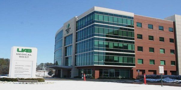 Hospital building with medical gas line