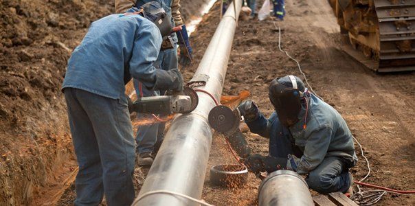 Sewer line installation