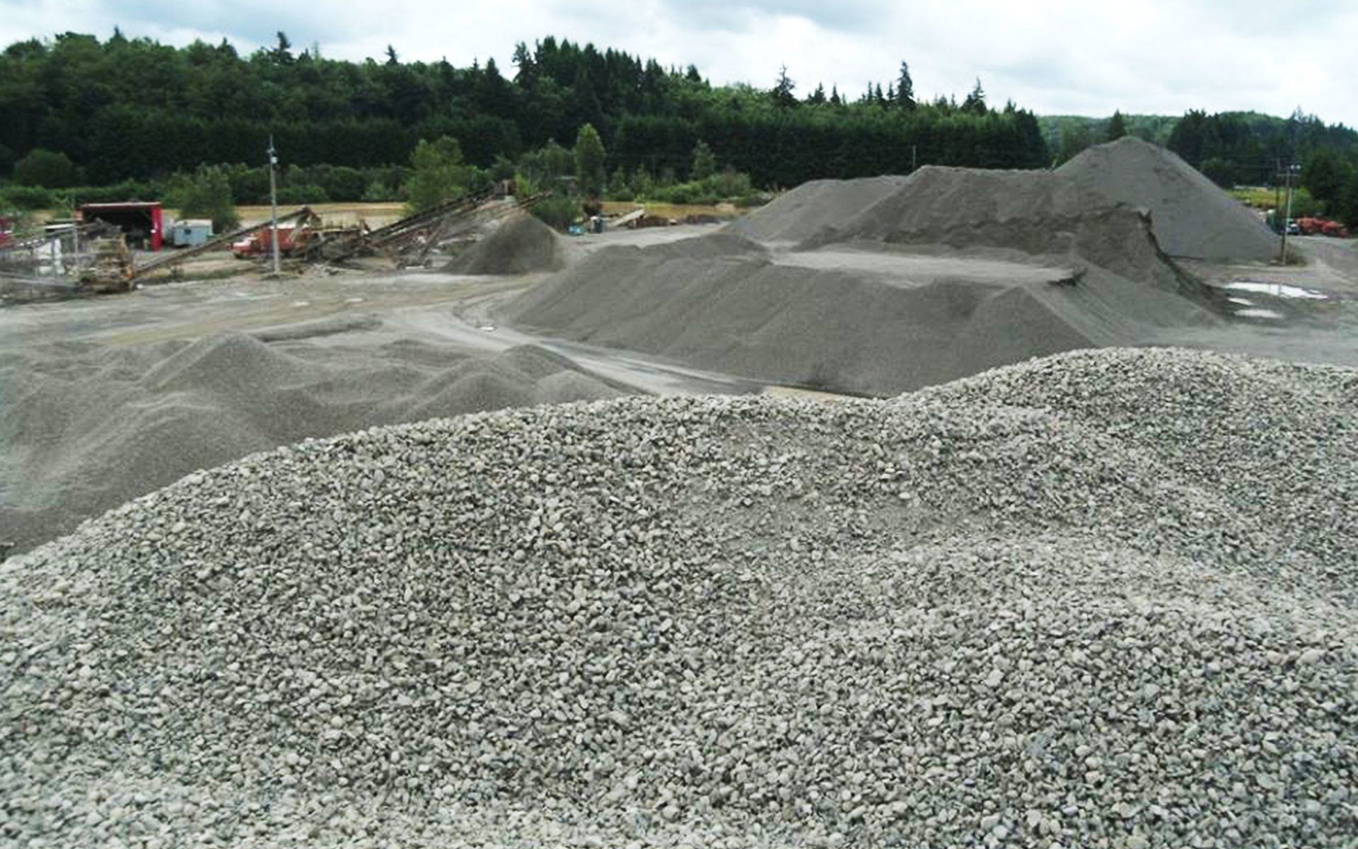 Crushed rock