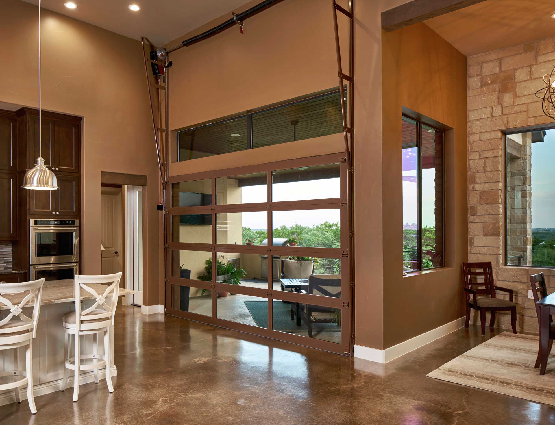 Clear overhead doors