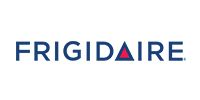 Frigidaire logo in dark blue text with a red triangle replacing the letter A.