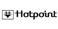 The Hotpoint brand logo, featuring a square icon with an electrical plug symbol next to the company name in black text.