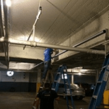 Installing a light in a garage