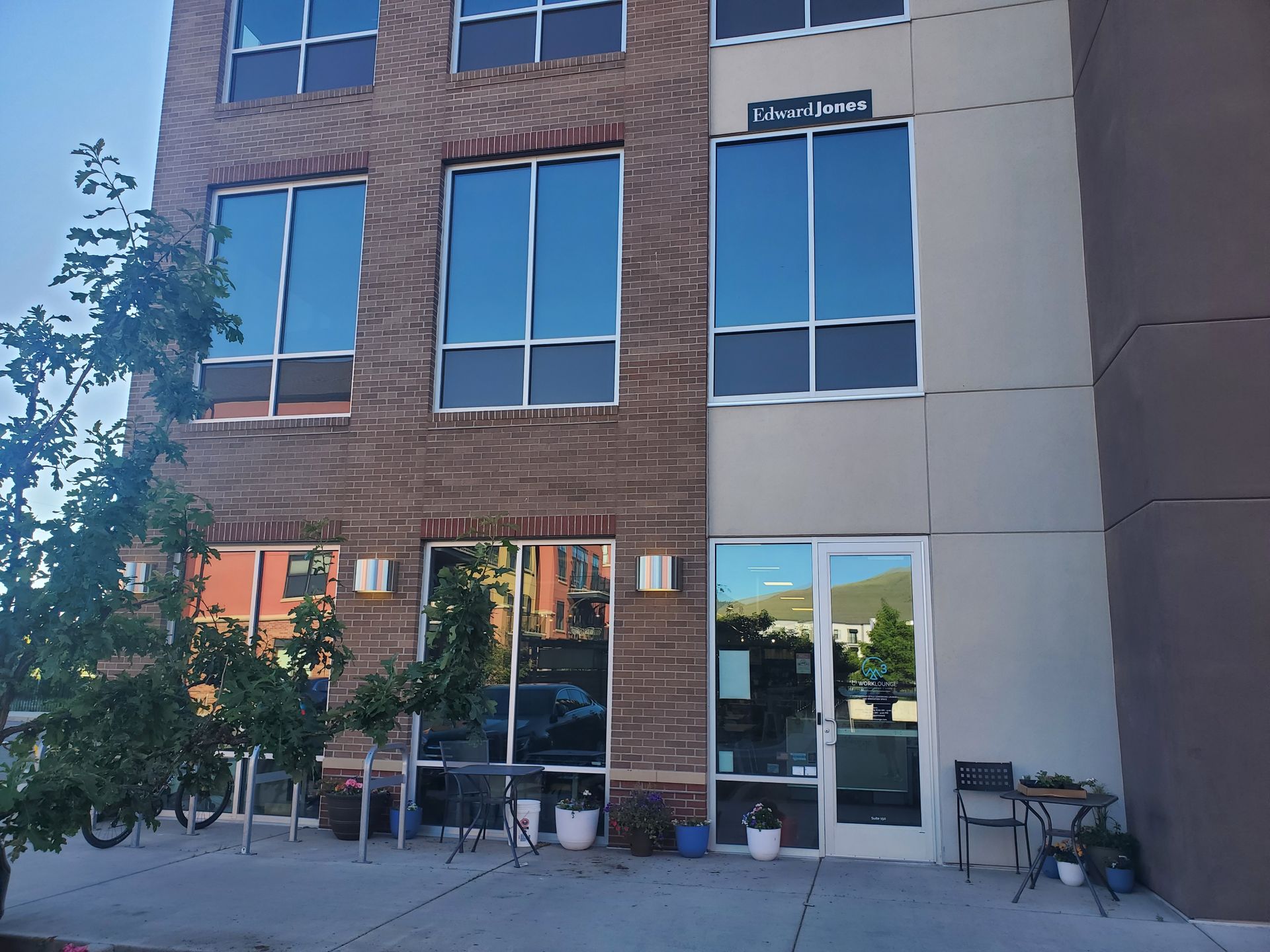 A large brick building with a lot of windows