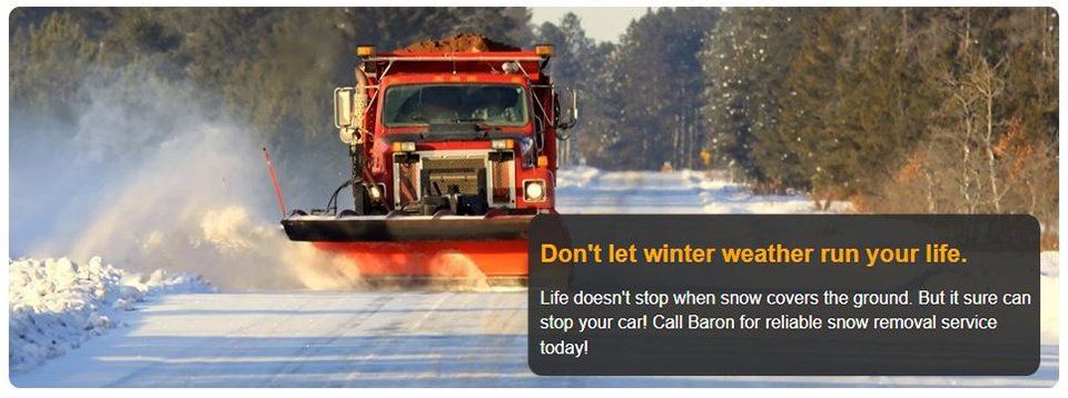 snow plowing | Wilmerding, PA | Baron Landscaping & Supply | 412-825-7153