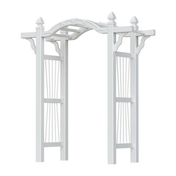 White arbor trellis