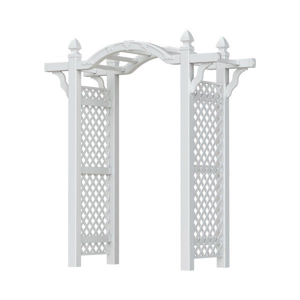 White arbor trellis