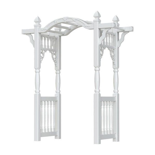 White arbor trellis