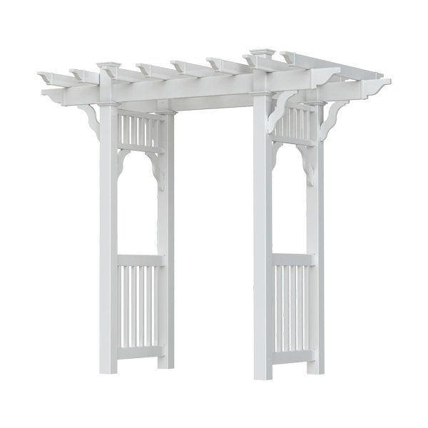 White arbor trellis