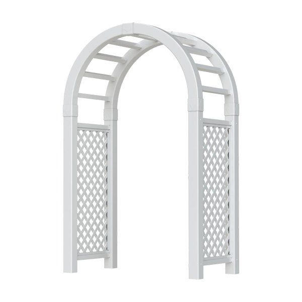 White arch trellis