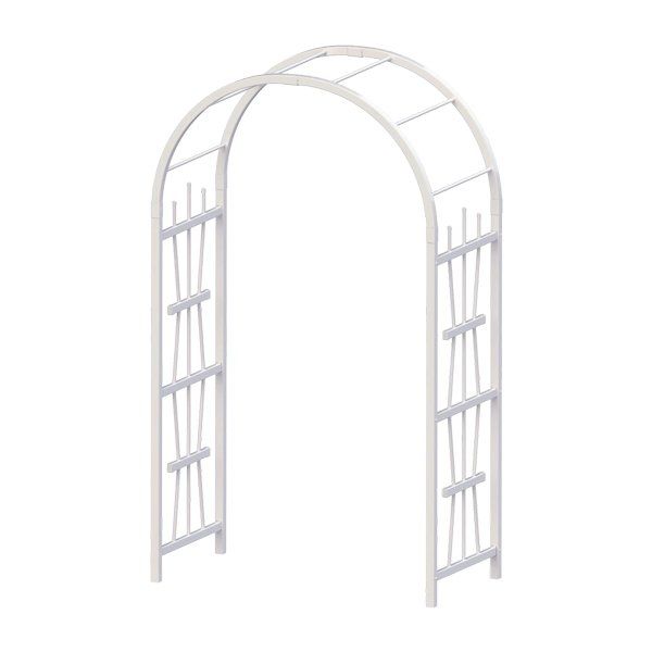 White arch trellis