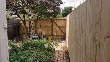 Wood fence