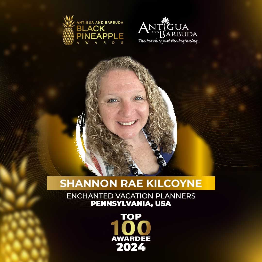 Shannon Rae Kilcoyne from Enchanted Vacation Planners in Pennsylvania is a Top 100 Awardee of 2024