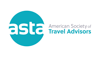 The logo for the american society of travel advisors.
