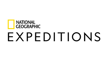 The national geographic expeditions logo is on a white background.