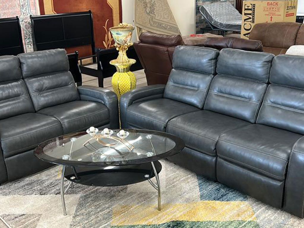 Sectional furniture  - gray leather