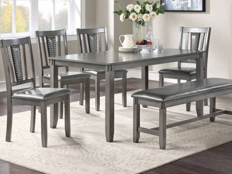 gray dining room set