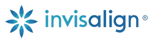 Invisalign logo with teal flower icon and lowercase wordmark