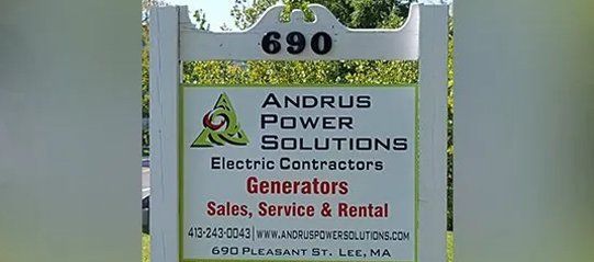 Electric contractor signage