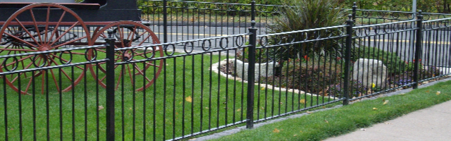 Classic looking wrought iron fencing