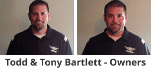 Todd & Tony Bartlett, owners of Bartlett Auto Glass