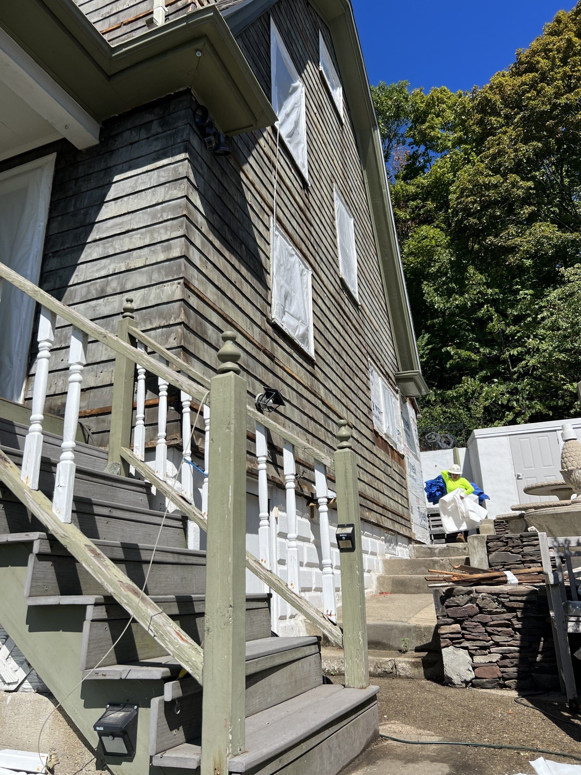 House before painting