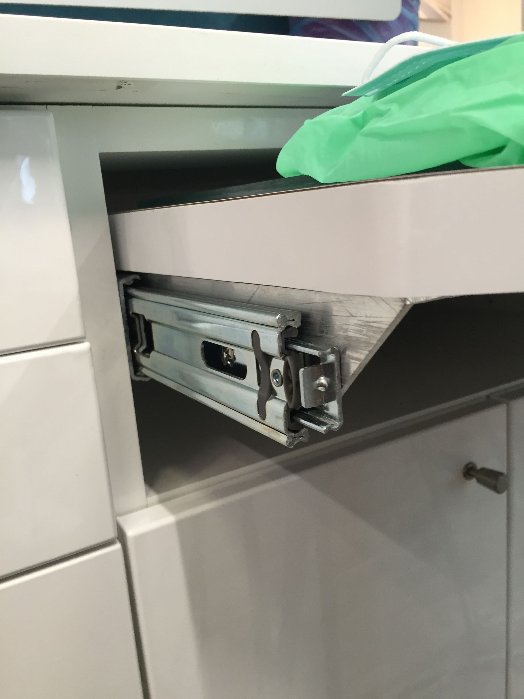 modern hardware of the dental cabinets