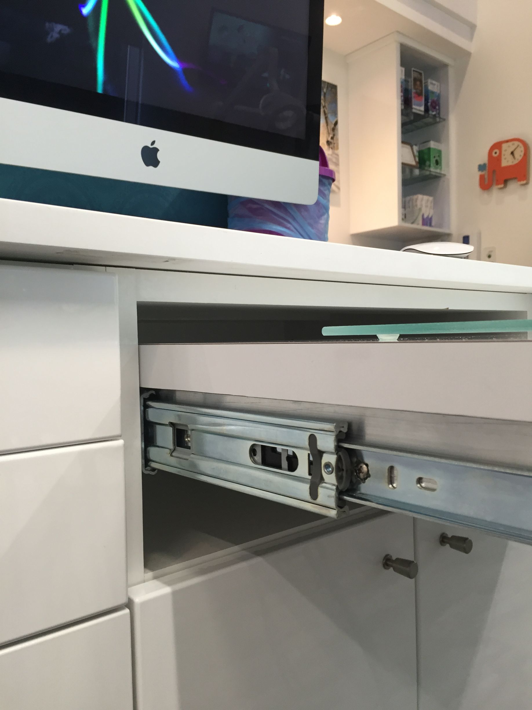 modern sliding hardware for the dental cabinets