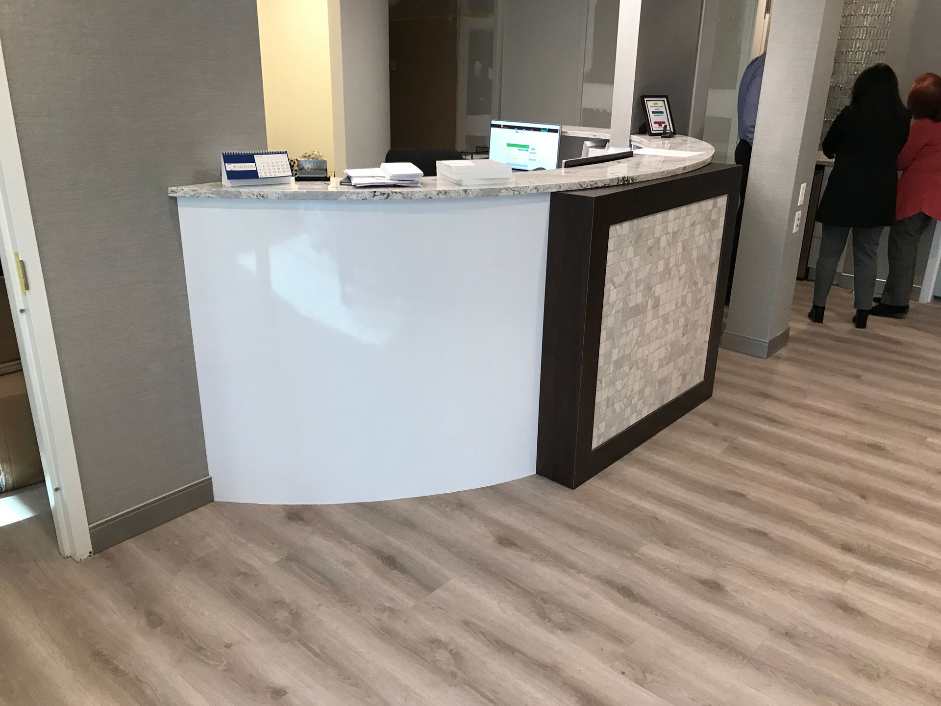 round front desk at the dental office