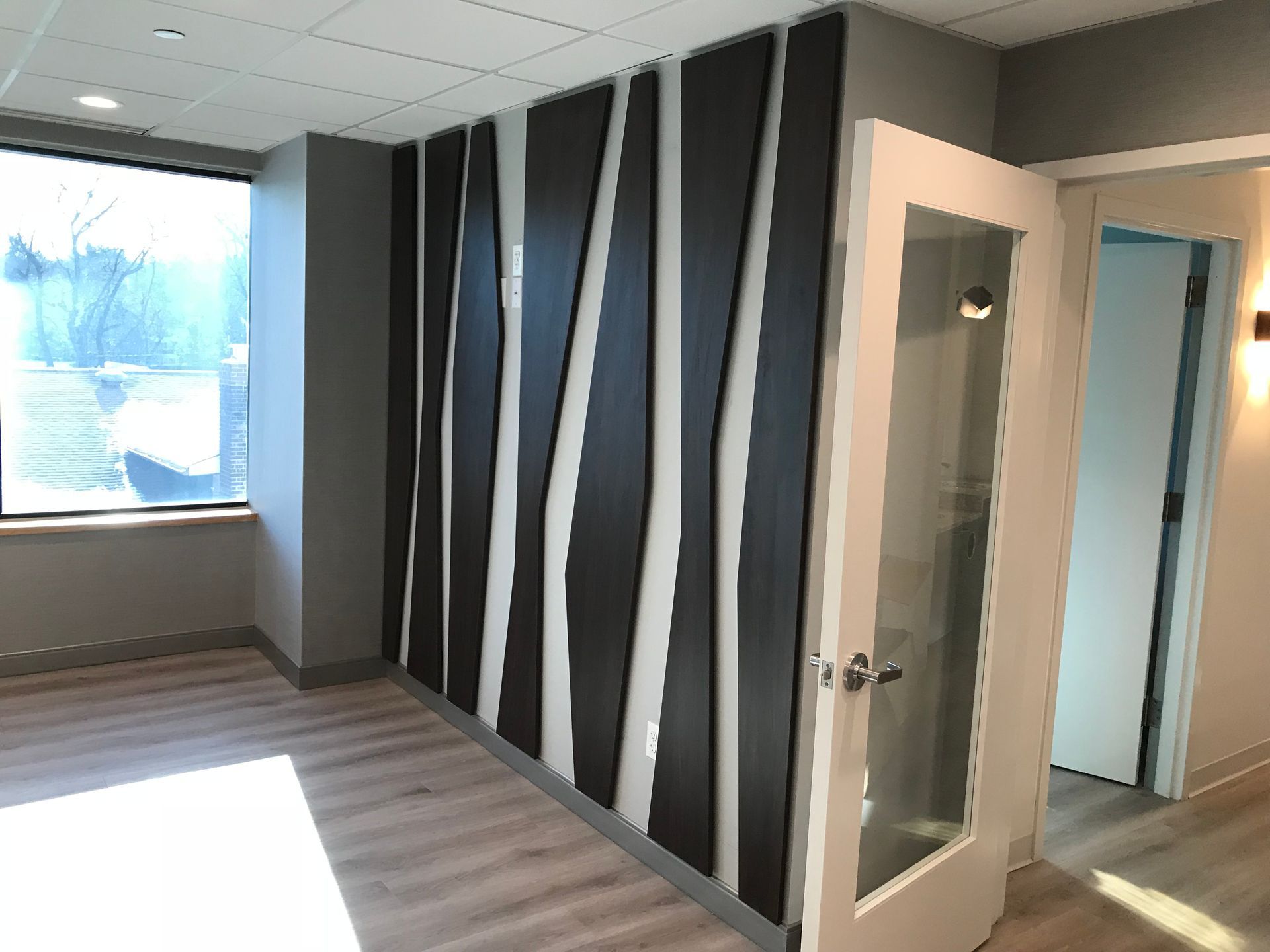 beautiful wall decor at the dental office